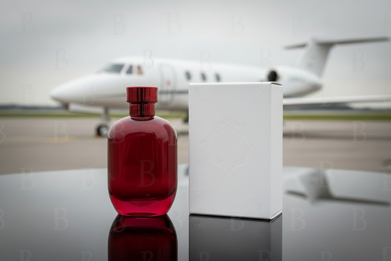 turn the red bottle to red and clear and turn the red box to white.